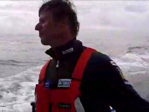 15 août 2011 - Virbac-Paprec 3 en tête en Imoca 6060 de la Rolex Fastnet Race au large de Land's End