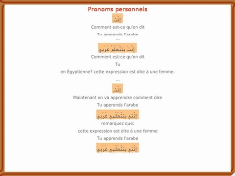 A 1.0 Cours audio: مصري - L'arabe égyptien dans Français