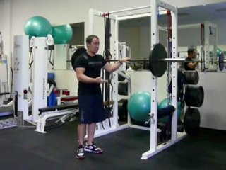 Barbell Squat w/ Calf raise exercise tutorial