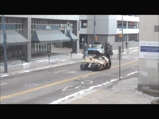 The Dark Knight Rises - Catwoman /  Tumbler Chase On Set #2