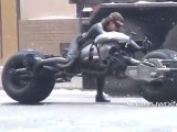 The Dark Knight Rises - Catwoman /  Tumbler Chase On Set #3