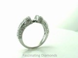 FDENR3046  Semi Mount Diamond Engagement Ring Vintage Pave Style With Milgrain design