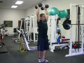 Biceps Curl & Shoulder Press Exercise Tutorial