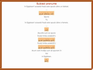 A 1.0 | ArEg Audio Curs: مصري - Egiptean arabă în Română
