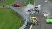 NASCAR Sprint Cup Watkins Glen 2011 MASSIVE CRASH Reutimann + Finish