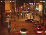 CCTV shows police charge on London looters