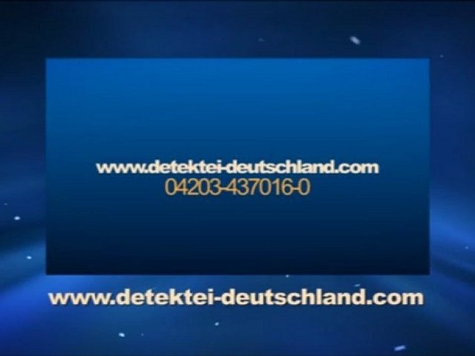 Detektei Deutschland - Werbeclip