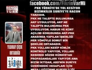 pkk TÜRKİYE'DE YOL KESİYOR ,BİZİMKİLER SURİYE'YE RACON!