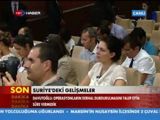 Davutoğlu'ndan Esad'a Sert UYARI!