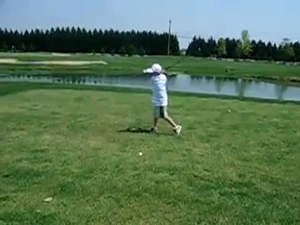 Beim Golfen mit dem Sohn Fail
