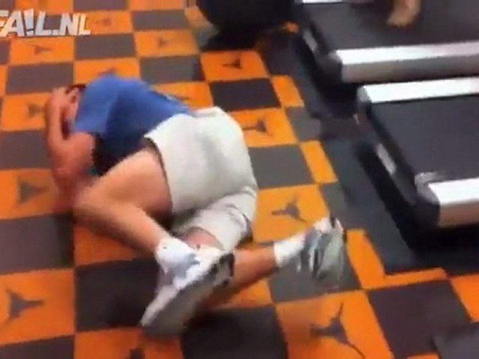 Stunt auf einem Laufband Fail