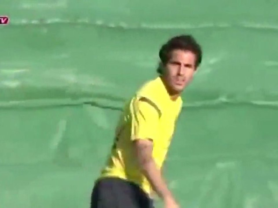 Barça : Fabregas à l'entraînement !