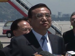 China's premier-in-waiting arrives in Hong Kong