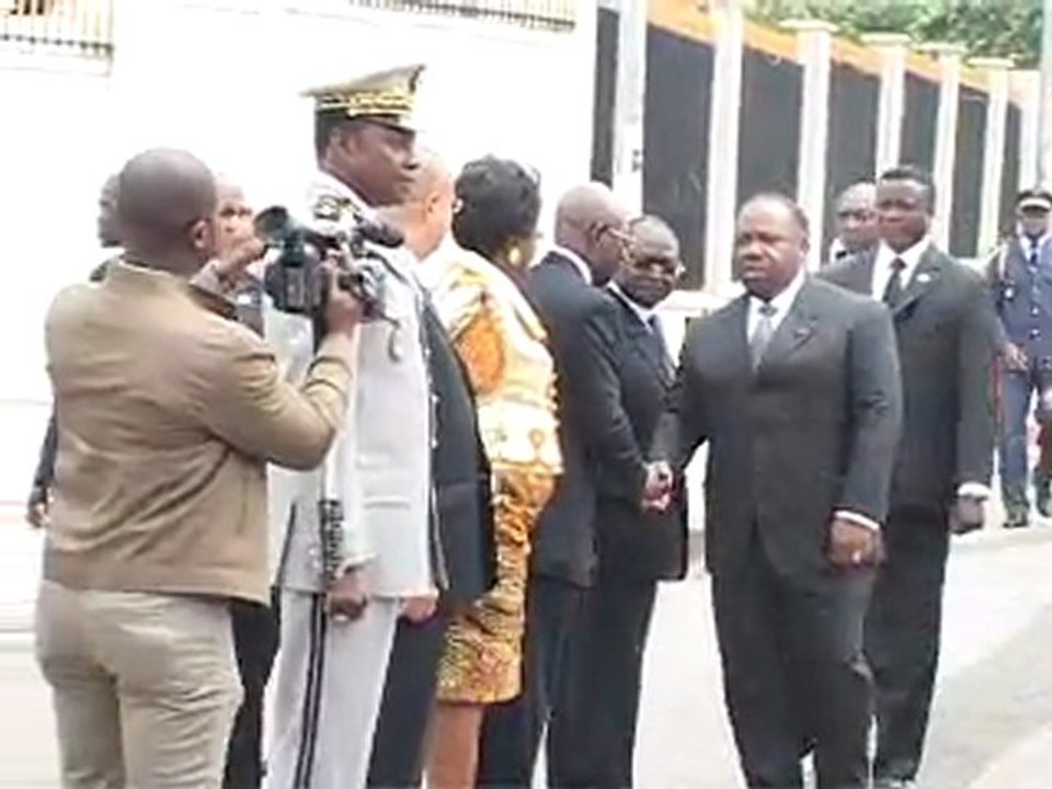 Ali au Mausolée Léon Mba 16 Août 2011