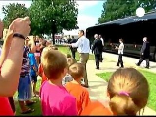 Barack Obama en tournée dans le Midwest