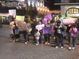 Marcha de pobladores de San Lorenzo pidiendo justicia