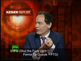 Max Keiser à David Cameron - Shut The F**** Up !!!