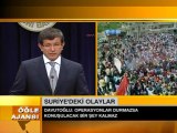 DAVUTOĞLU'NDAN SURİYE'YE ULTİMATOM