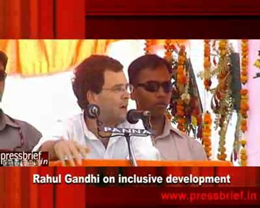 Rahul Gandhi on inclusive development
