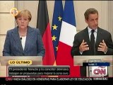 Sarkozy y Merkel anuncian
