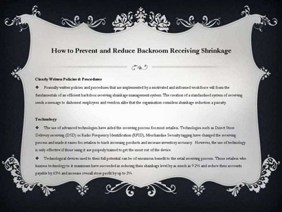 How to prevent and reduce backroom receiving shrinkage 4