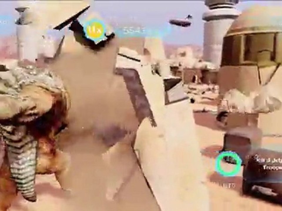 Kinect Star Wars - Rancor gameplay