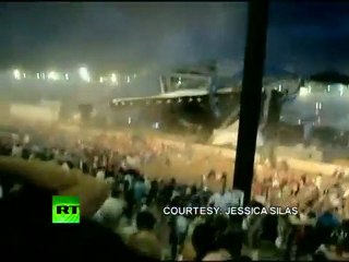 Dramatische Video von Menschen in der Nähe von Indiana State Fair Bühne Zusammenbruch erschossen