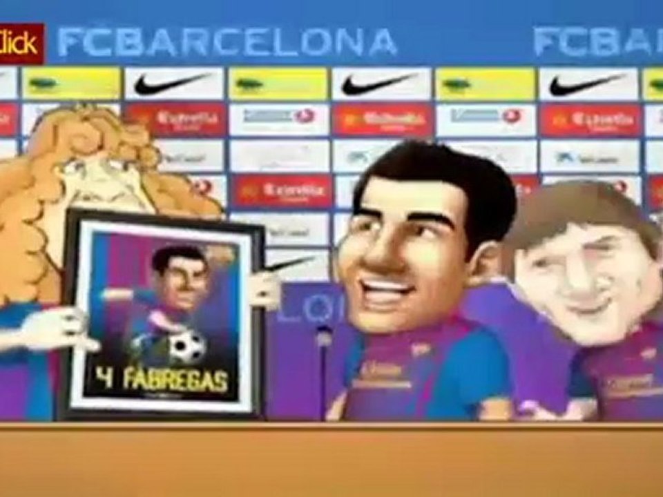 Fábregas ganha homenagem em vídeo na volta ao Barcelona