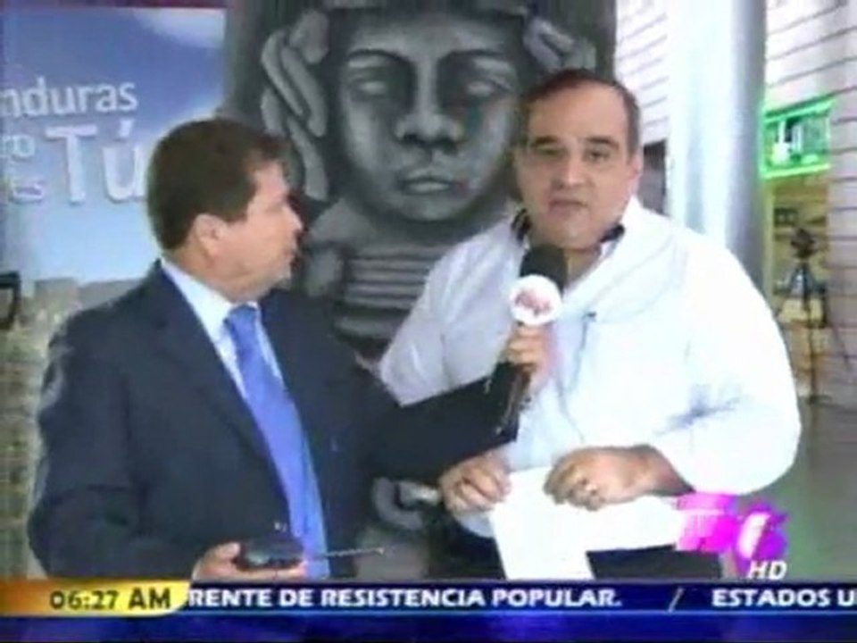 Noticia sobre el VIII Congreso Centroamericano y del Caribe de Integración y Actualización Apícola en Noticiero TN5 Matutino