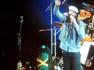 Tony Rebel écran géant - Garance Reggae Festival 2011