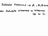 Vitamins classification and functions