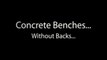 Cement Park Bench | Concrete Garden Benches | Concrete Benches