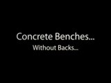 Cement Park Bench | Concrete Garden Benches | Concrete Benches