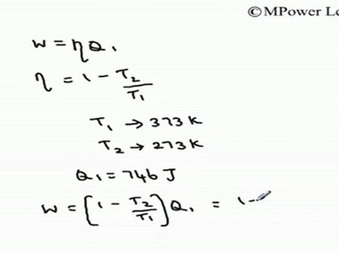 (Kinetic Theory of Gases and Thermodynamics) - Work done per cycle by Carnot Engine