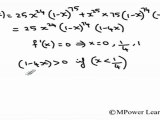 (Application of Derivatives) - Increasing and decreasing function
