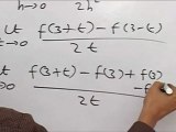 Evaluation of the limit of the derivative by substitution