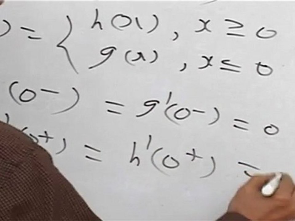One sided derivatives exist and are equal