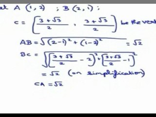 Straight Lines and Pairs of Straight lines - Dist. Formula, G,H,O coincides an equilateral Triangle
