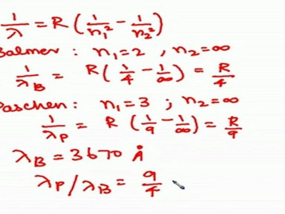 Atoms, molecules and nuclei - Spectral series of H atom