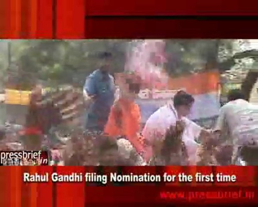 Rahul Gandhi files his nomination from Amethi-Part 1