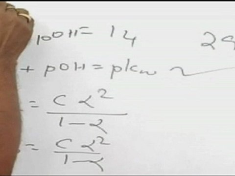 Chemical Equilibrium and Ionic Equilibria - Example for finding p H