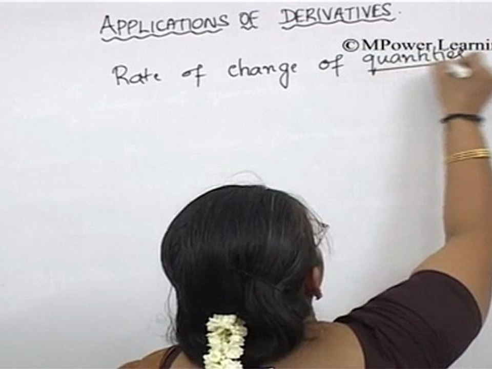 Application of Derivatives - Application of Derivatives -II