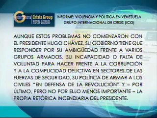Alertan sobre violencia política en Venezuela