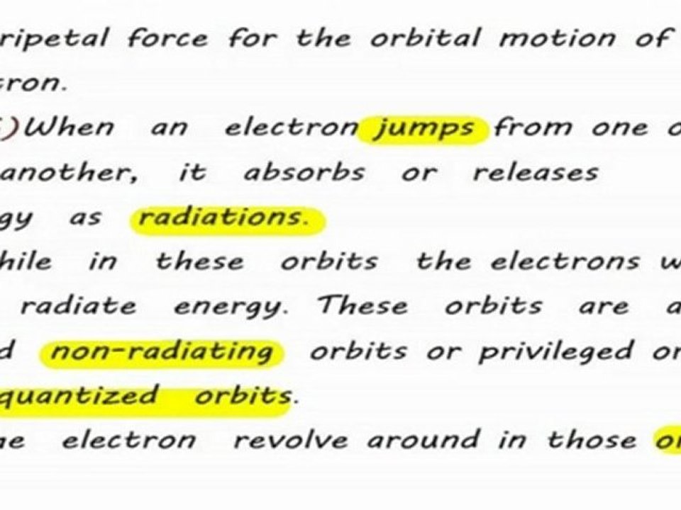 Bohr's Atomic Model