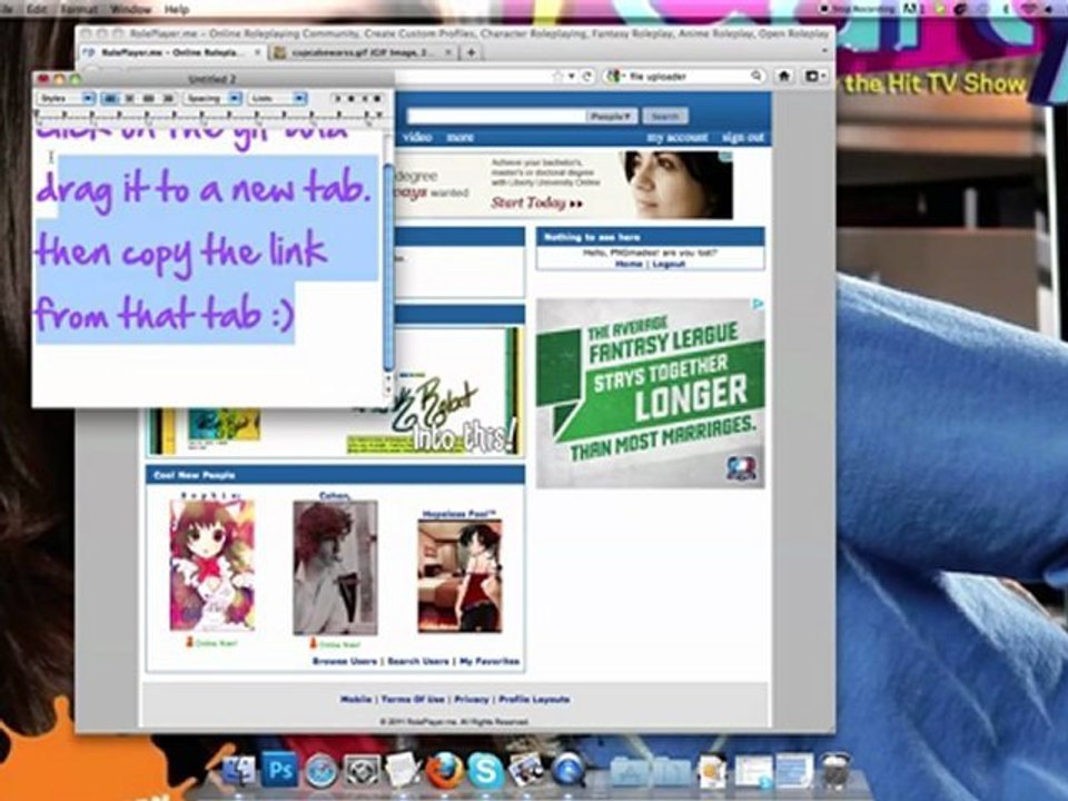 how to leave a gif in a comment