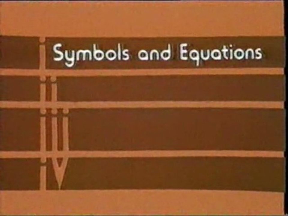 Maths Foundation Course 01 : Symbols and Equations