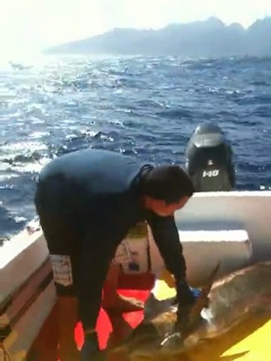 1er jour de peche avec mon bateau