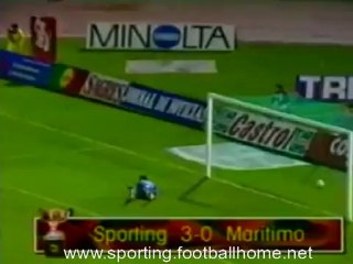 Sporting - 3 Marítimo - 0 de 1996/1997 - golo Afonso Martins