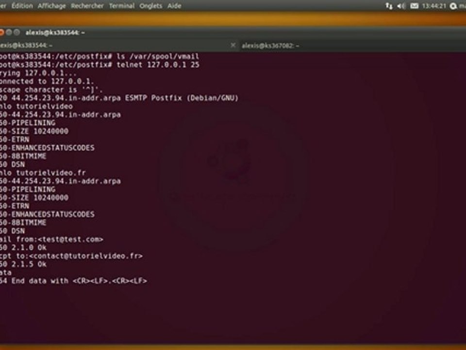Tutoriel video : Installation d'un serveur de Mail avec Postfix sur un serveur dédié