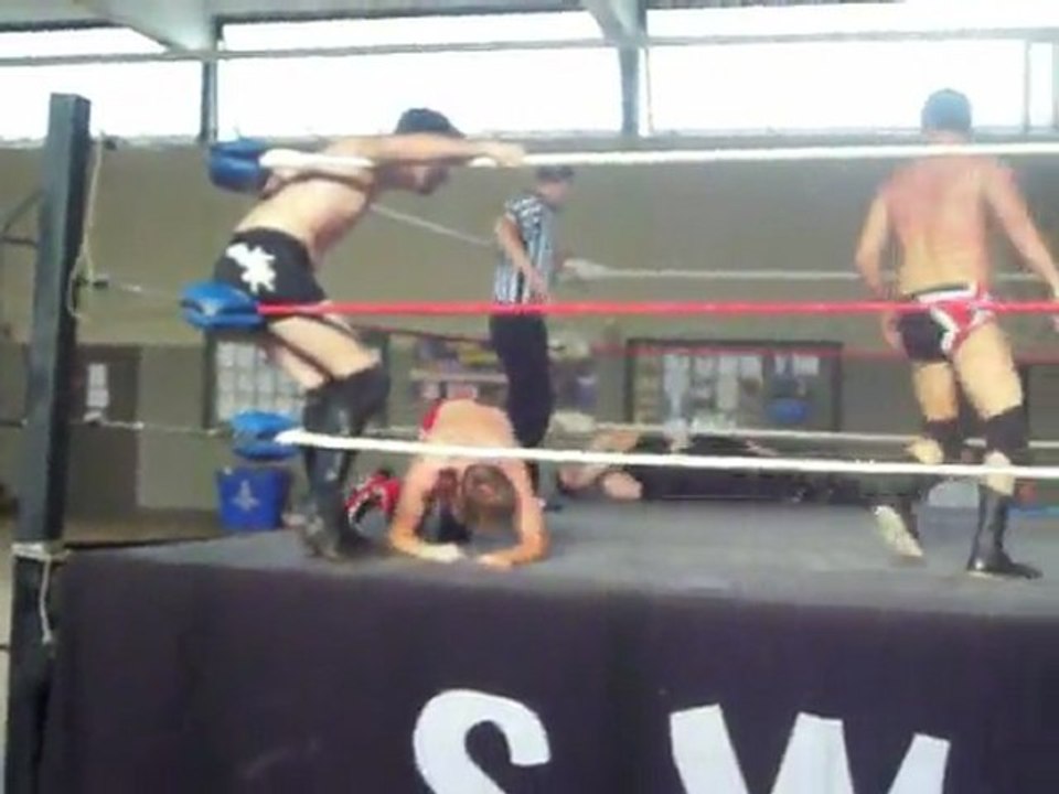 Derek Ryze & BJ Hancock vs. Mike McCloud & Rocky Starr 8-13-11